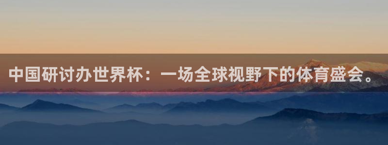 世界杯足球赛2026：中国研讨办世界杯：一场全球视野下的体育盛会。